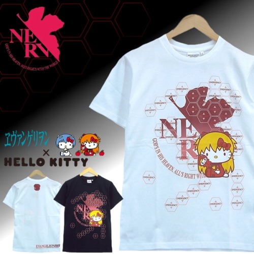Evangelion & Hello Kitty Collaboration T-shirt in Japan.