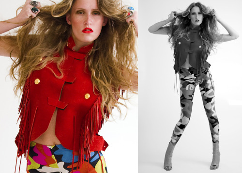 PRINTS CHARMING - Photographic Shoot by Voir featuring Versace-esqe pants.  Model : Katie Hulme