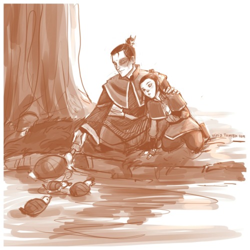 viria:feeding turtleducks.because I feel like Zuko would probably be the best father. Can’t wait for