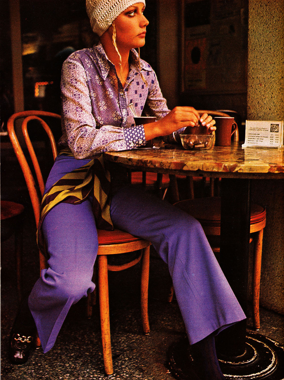 featherstonevintage:  SUMMER IN SAN FRANCISCO: Honey Magazine, July 1970 Shirt: Clobber,Trousers:
