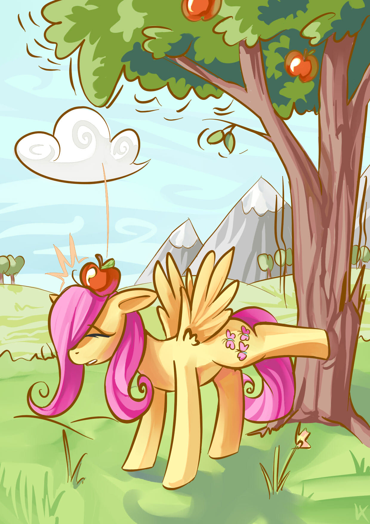 cocoa-bean-loves-fluttershy:  Appleshy by lexx2dot0.  D'aww &lt;3