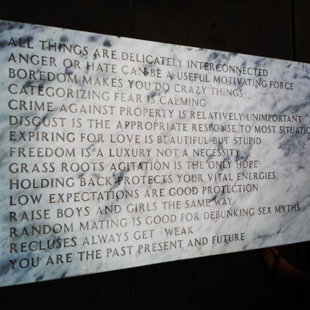 A Jenny Holzer Bench From Public Art Fund s New Jeff D Taylor a-jenny-holzer-bench-from-public-art-fund-s-new-jeff-d-taylor