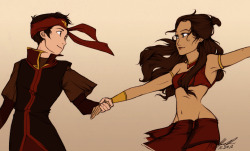 emirra:  &ldquo;Aang, everyone’s watching.&rdquo; &ldquo;Don’t worry about them. It’s just you and me right now.&rdquo; 