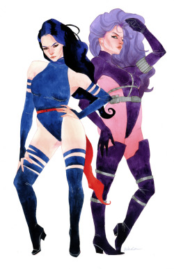 kevinwada:  Psylocke & Revanche Commission