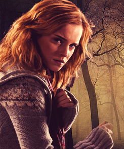 thegirlincendio:  AU; Harry Potter characters competing in The Hunger Games  Hermione