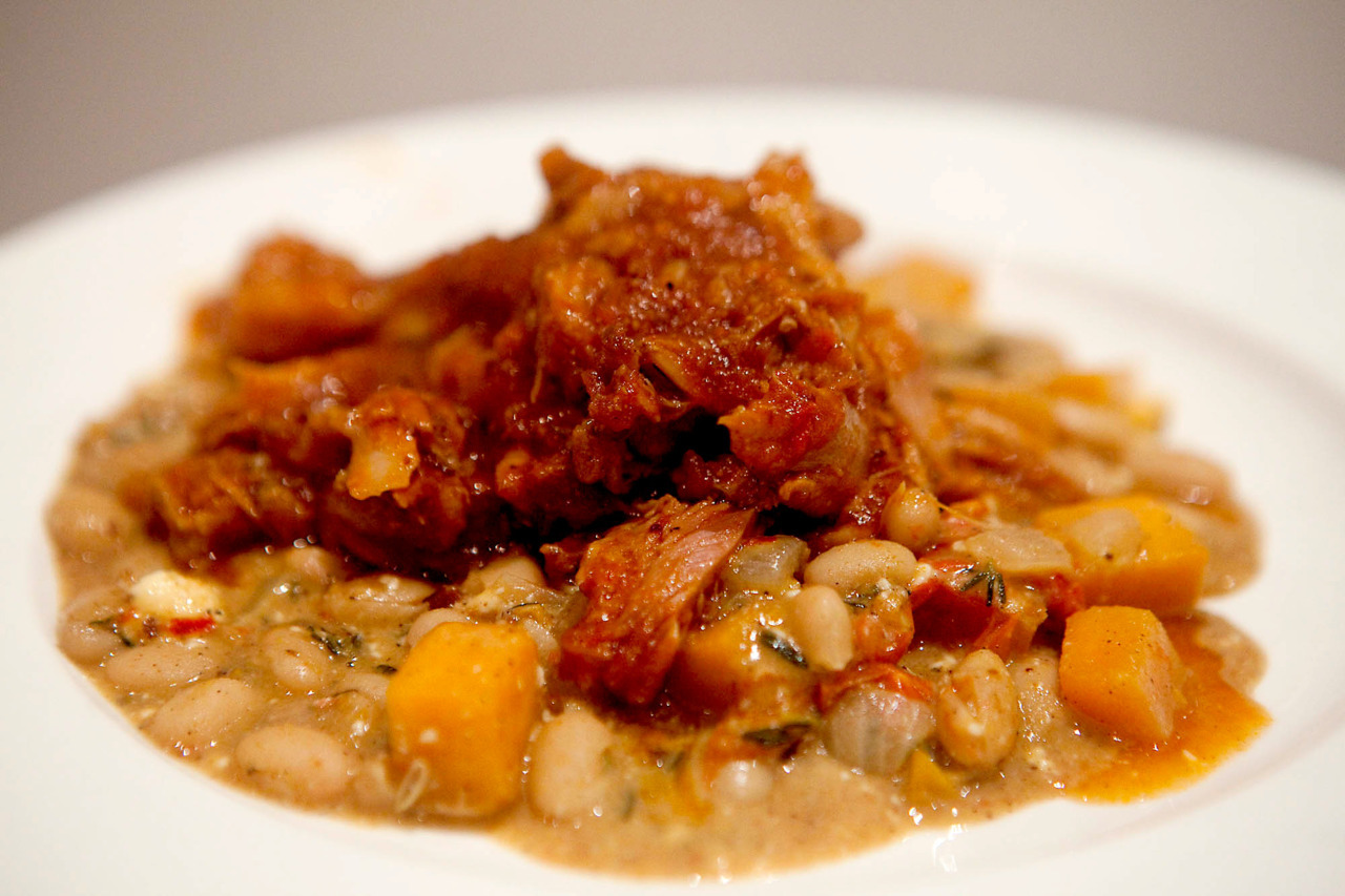 Pulled Pork with Cannellini Beans, Butternut Squash and Tomato
I miss proper barbeque. More so, I miss Dinosaur BBQ. There’s nothing that comes close in Australia, and there are certainly no sauces you can get that compare.
Note: If anyone from...