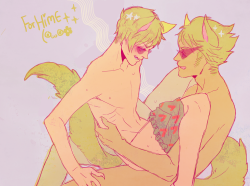Buttpoots:  Hime Drew Such Cute Kitty Bro And Dave In Her Ls! …So This Is For Her