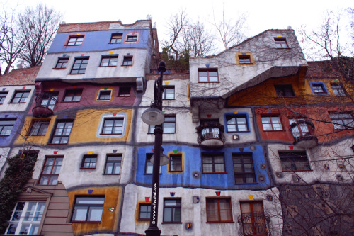 cosmic-flavor:This is Hundertwasser Haus. It is located in the 3rd district in the Lö