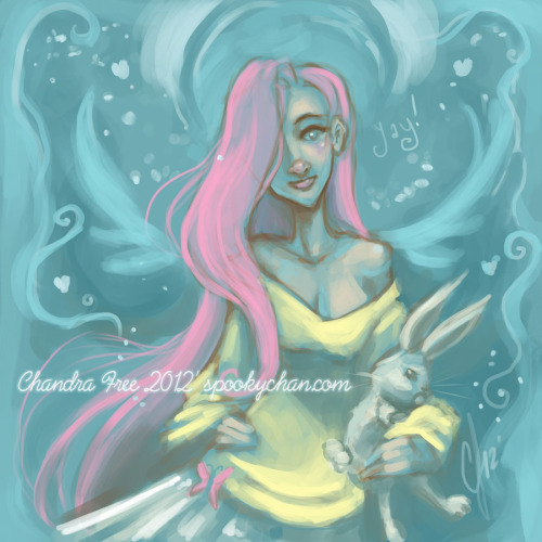 NEW ART: Fluttershy- 2012. PhotoshopQuick unwinding pic. Just needed to do something fun and exercis
