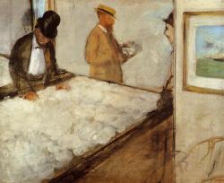 loverofbeauty:  Edgar Degas - Cotton Merchants