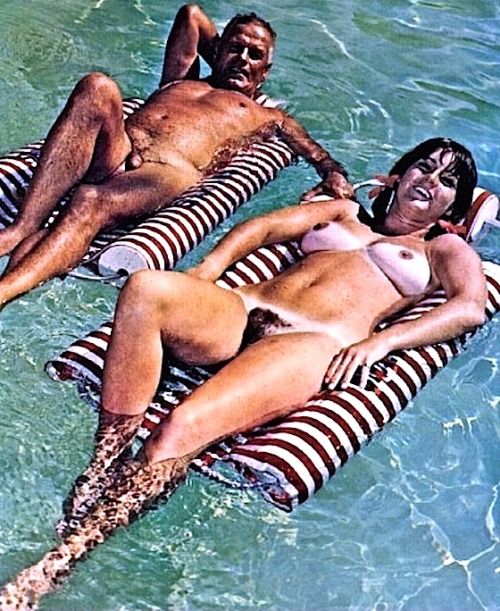 Porn Pics nudiarist:  Vintage nudist photo - striped