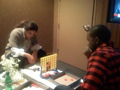 believed:  nothing will ever be as great as this picture of kanye and beyonce playing connect 4  