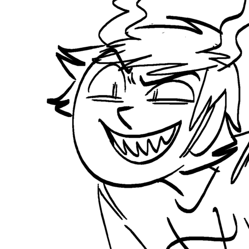  ^his constant expression he does it around others mainly to intimidate them.  it
