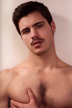 horny-dude: love the mustache! 