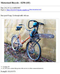 theyuniversity:  You never know what you will find on Craigslist.   I would so own this.