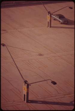 shittolookat:  Empty Parking Spaces at Logan Airport. Area Residents Complain That the Airport Takes Land from Them That Is Not Required for Air Transport Operation. 1973. via U.S. National Archives
