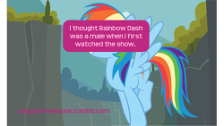 ponyconfessions:   I thought Rainbow Dash