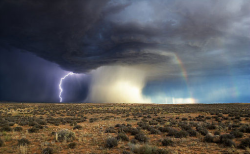 calysto1395:  vrlmvrlm:  queenofzan:  propaedeuticist:  Meteorological Triptych - the only 2 photos (to date) of a tornado, rainbow and lightning bolt together.  weather you are drunk  This is so totally awesome :D  thor what are you doing  