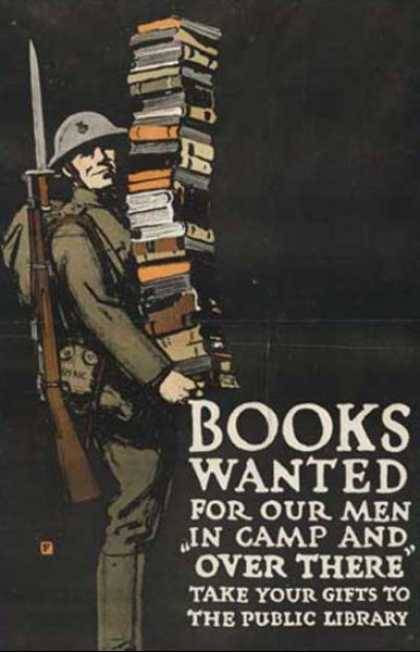 Books Wanted, WW I Poster, USA, 1918 (made). Charles Buckles Falls (1874-1960). American Association