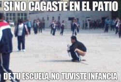 mecagaron:  too mainstream cagar en el patio