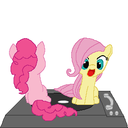 thezacharyindustries:  spin pinkie pie and fluttershy :3  by