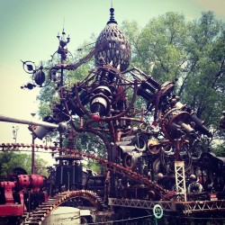 Incredible scrap metal sculptures. It was outerworldly! (Taken with instagram)