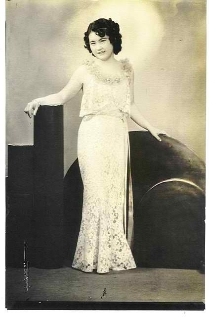 We found this when we were going through my grandma’s photos (after she passed away on April 29, 2012 at the age of 98). It’s taken in Los Angeles. I forgot about this photo but it’s one of my favorites. It was taken in the 1930s and the dress was...