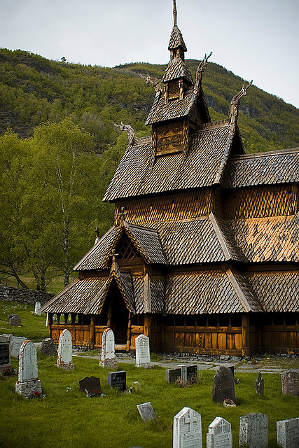 Borgund Stave Church in Lærdal Valley, Norway (by Mel Toledo).