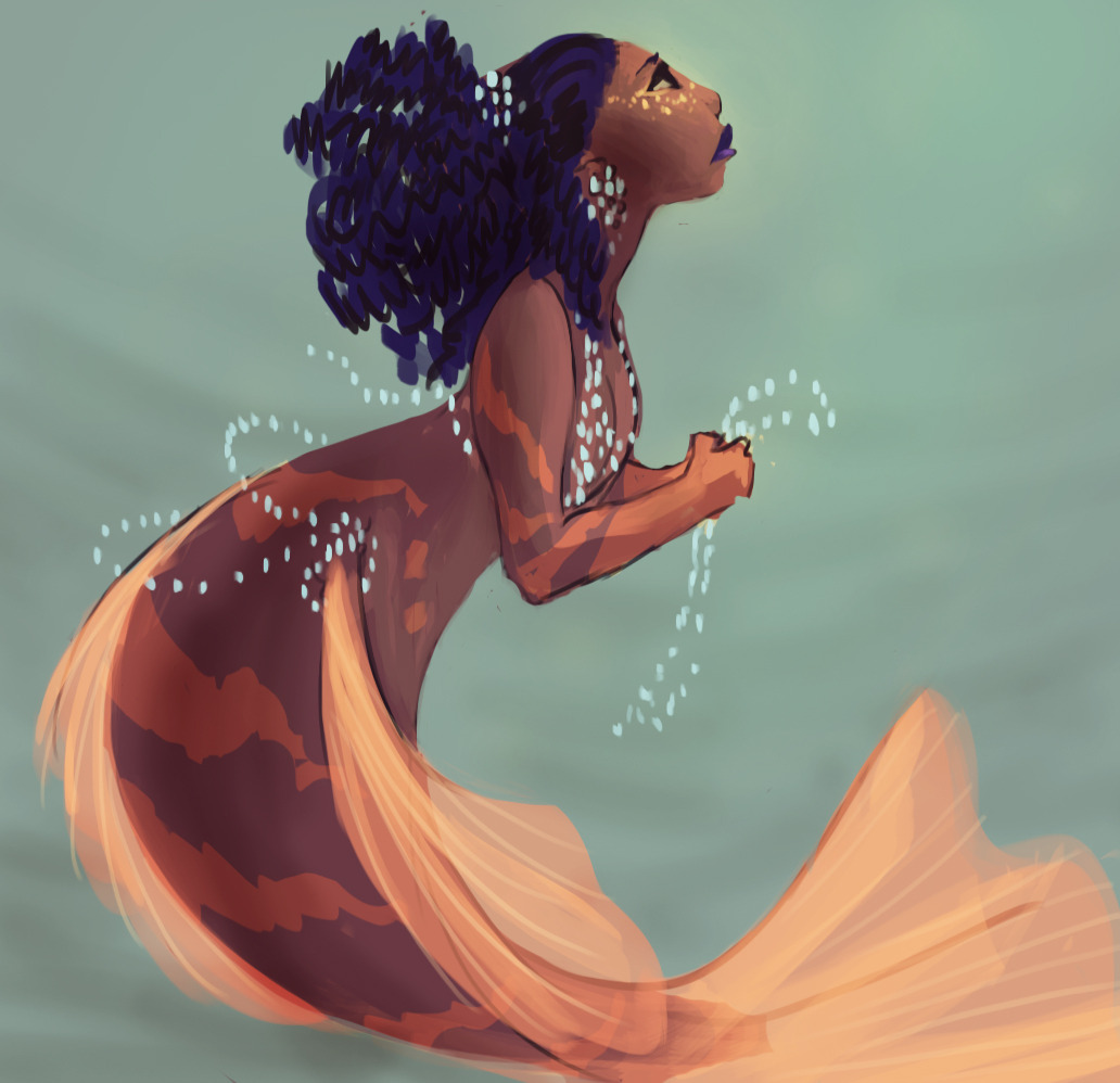 shadesoffantasy:    legacy-blog:    toughtink:    i love mermaids. so here’s another