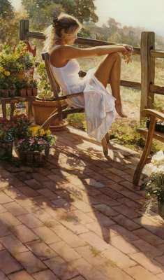 ufukorada:  Realistic paintings of women by Steve Hanks 