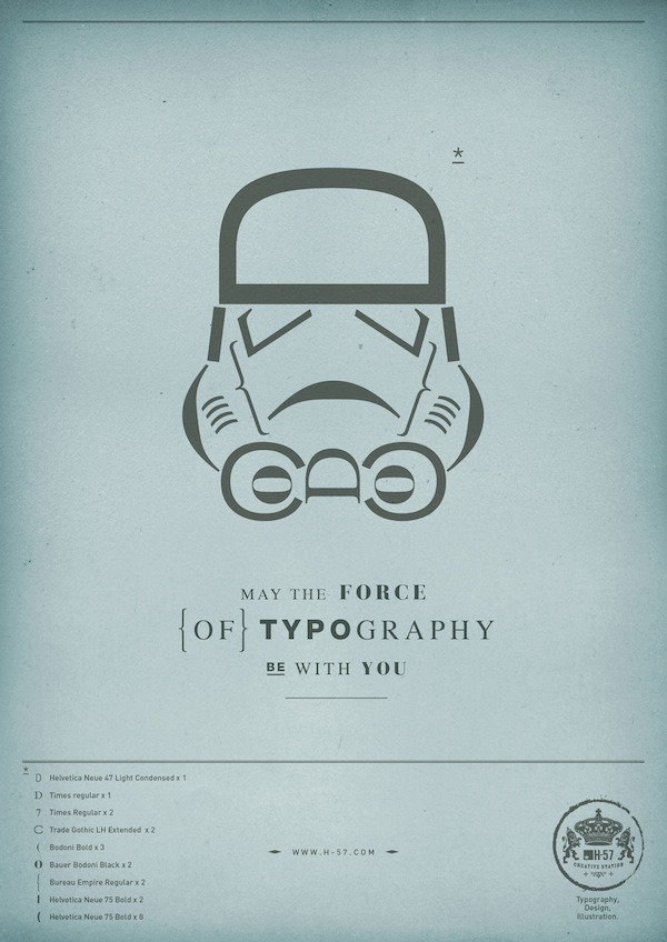 May The Force of Typography be with you.