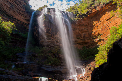 Wentworth Falls in Blue Mountains, New South Wales, Australia (by Ion Mihaila).