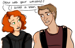 Owlgrrrl:  Pootles:  High School Clint Doesnt Have A Lot Of Friends Outside Of Natasha