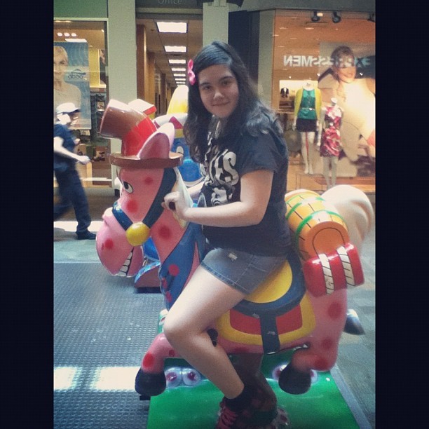 Ride that stallion, girl! 🐎 #rachelskye #rideitmypony  (Taken with instagram)