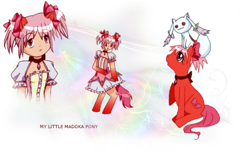 yf222:  My little madoka pony