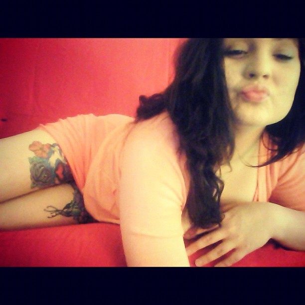 💋🐤🎀 #ducklips #tattoos #kisses  (Taken with instagram)