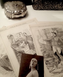 lostsplendor:  Recent acquisitions from earlier in the day.  I can now proudly say that I now have early 1900s newspaper etchings of the Kaiser being Sassy in my possession.   