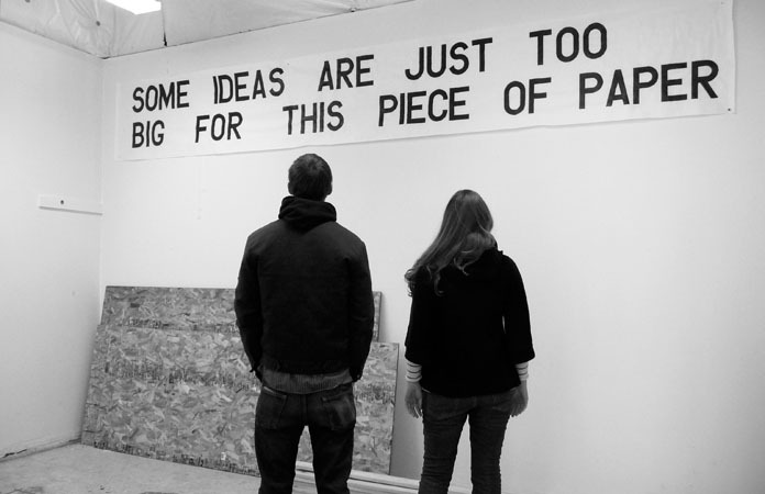 visual-poetry:  “some ideas are just too big for this piece of paper” from the