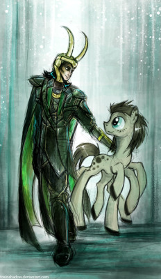 Loki with his son, 8 legged Sleipnir /)^3^(\Sorry