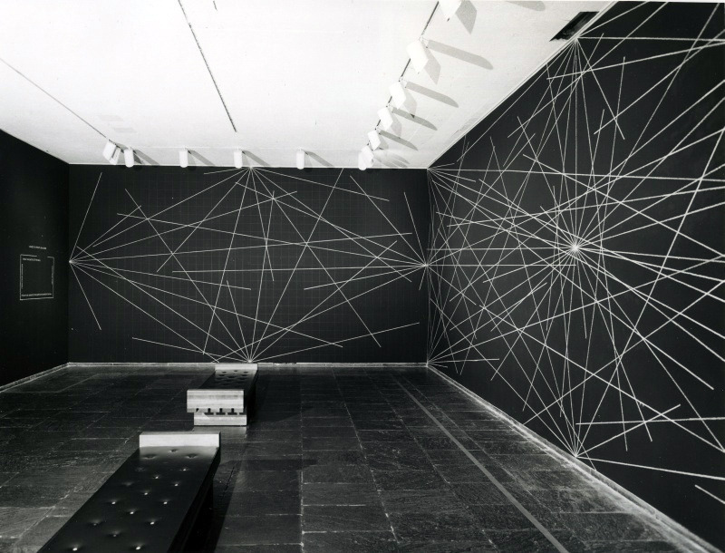 creatio-ex-materia:  Sol Lewitt wall drawings 