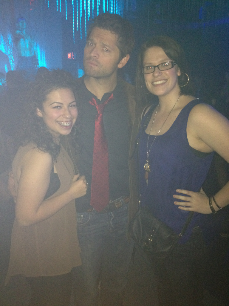  nero—shrimp:  pls Tash and I met misha Collins and Richard speight jr while at