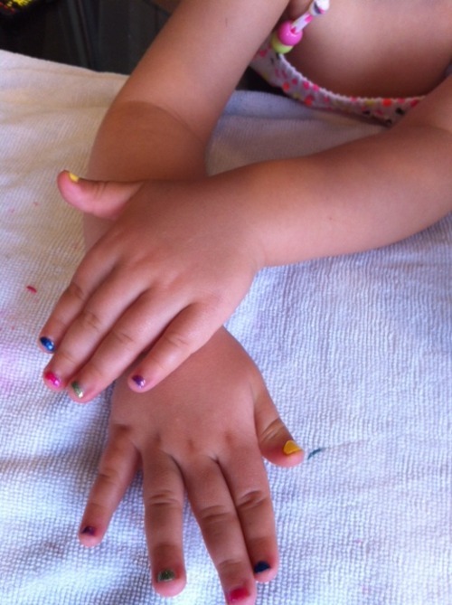 Candy colored nails&hellip;