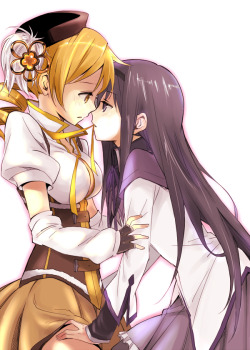 zaiga:  on 2chan.net [ExRare] Why do I ship this now? Don’t get me wrong, Madohomu, I ship that too, but it’s something about Mami and Homura together makes this really hot. 