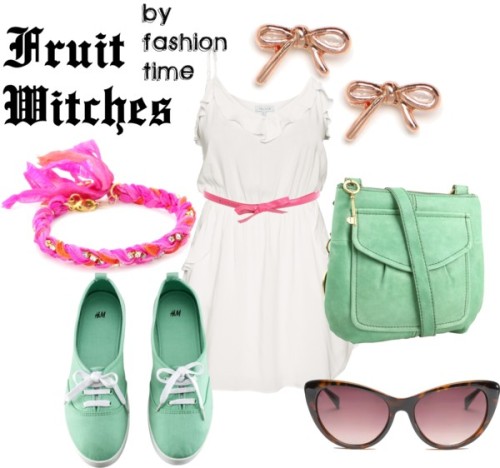 Fruit Witches by fashion-time featuring a pink belt