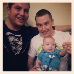 SJ loving uncle Co and uncle bear &lt;3 (Taken with instagram)