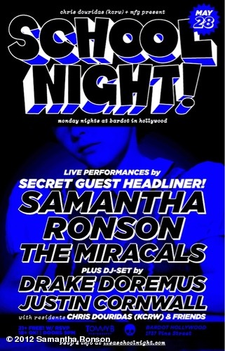 Live band show tomorrow night in LA
View more Samantha Ronson on WhoSay