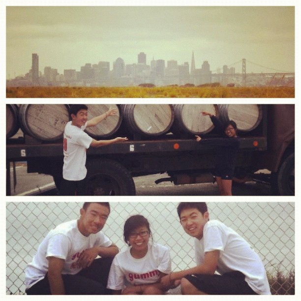 Adventures with these boys! #Alameda Point #SF #skyline #volleyball  (Taken with