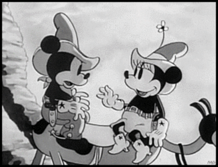  Mickey and Minnie Mouse in “Two Gun Mickey” (1934) 