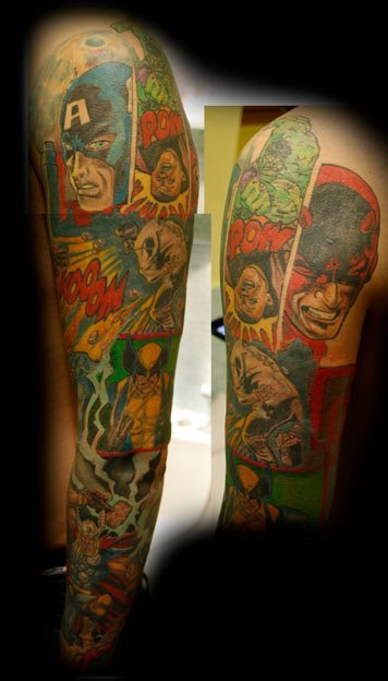 fuckyeahtattoos:
“my comics tattoo!
”