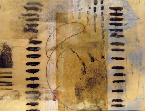 dailyartjournal:
“ Gail Rhynard, Untitled, encaustic, mixed media
”